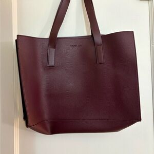 Elegant Burgundy Women's Tote Bag- Rachel Zoe